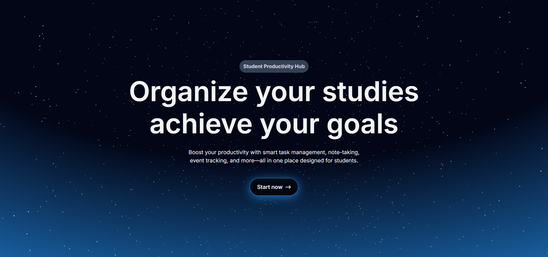 StudentFlow interface designed by Dev Studio